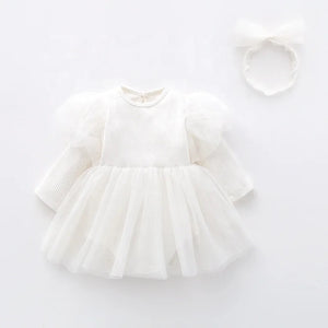 White Princess mesh dress, BG
