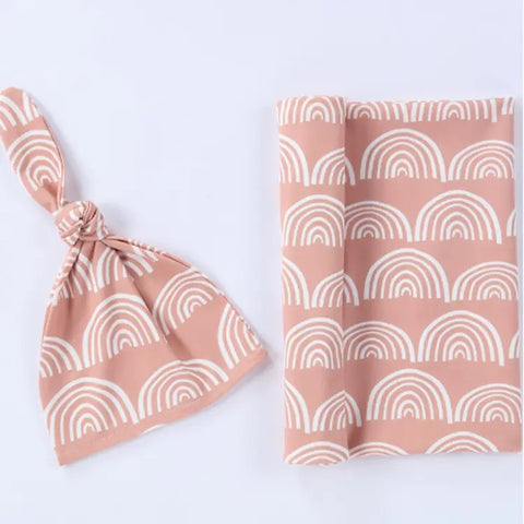 Rainbow swaddle set