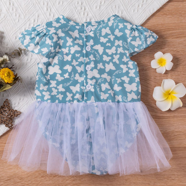 Butterfly dress blue, BG