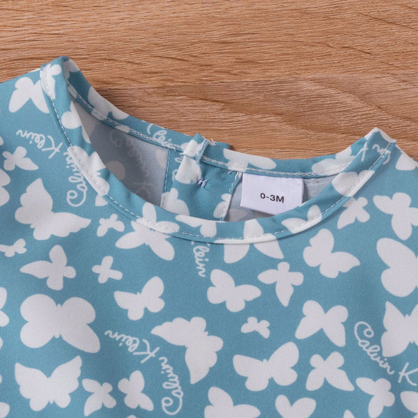Butterfly dress blue, BG