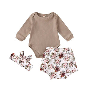 Ribbed knit floral outfit, BG