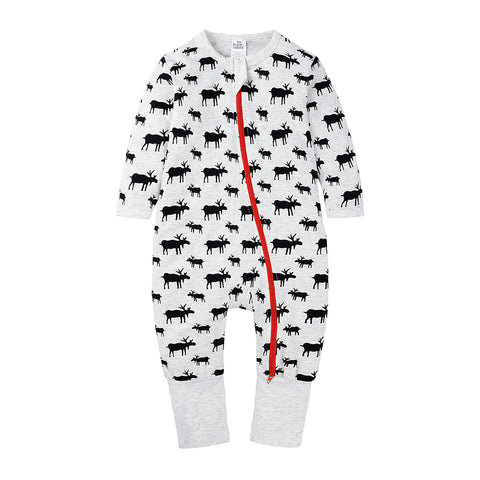 Deer Zip Romper, BB