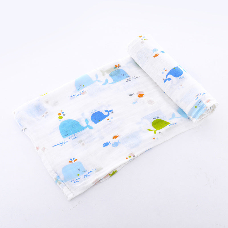 Under the sea, Bamboo and Cotton Muslin